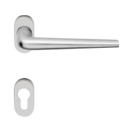 Brixia Zincral Mortise Handle on Rose -